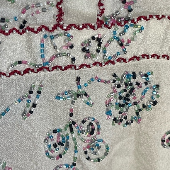 New!Antik Batik embellished holly ivory tunic size S - Picture 13 of 16